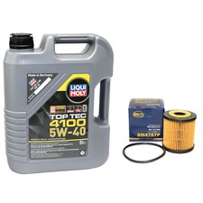 Motoröl Set Top Tec 4100 5W-40 5 Liter Ölfilter SH4787P für Smart Fortwo 451