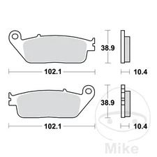 29929-Standard Brake Pads ALTN: 7322670 Compatible with Honda ST 1100P