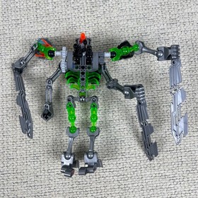 LEGO Bionicle Skull Slicer 70792 Silver Green Action Figure NOT COMPLETE