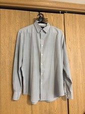 MENS DRESS SHIRT, REPORT COLLECTION, SIZE LARGE SLIM FIT, GREAT CONDITION