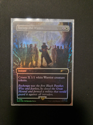 MTG Secure the Wastes Rainbow Foil Marvel Secret Lair Black Panther