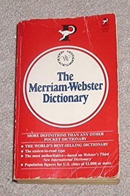 Merriam-Webster Dictionary Mass Market Paperbound Webster Staff