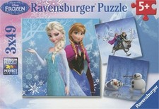 Disney Frozen Winter Adventures (3 X 49 PC Puzzles) (Jigsaw)