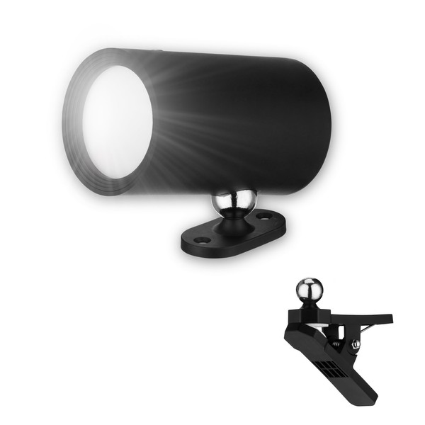 LED Wandlampe Innen Dimmbar 180Lm Akku 360° Drehbar Kabellos Schwarz Flur-image