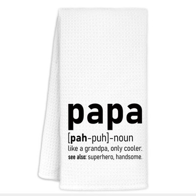 16x24-inch Papa Gifts Kitchen Towels Father's Day Dish Tea Towels Grandpa