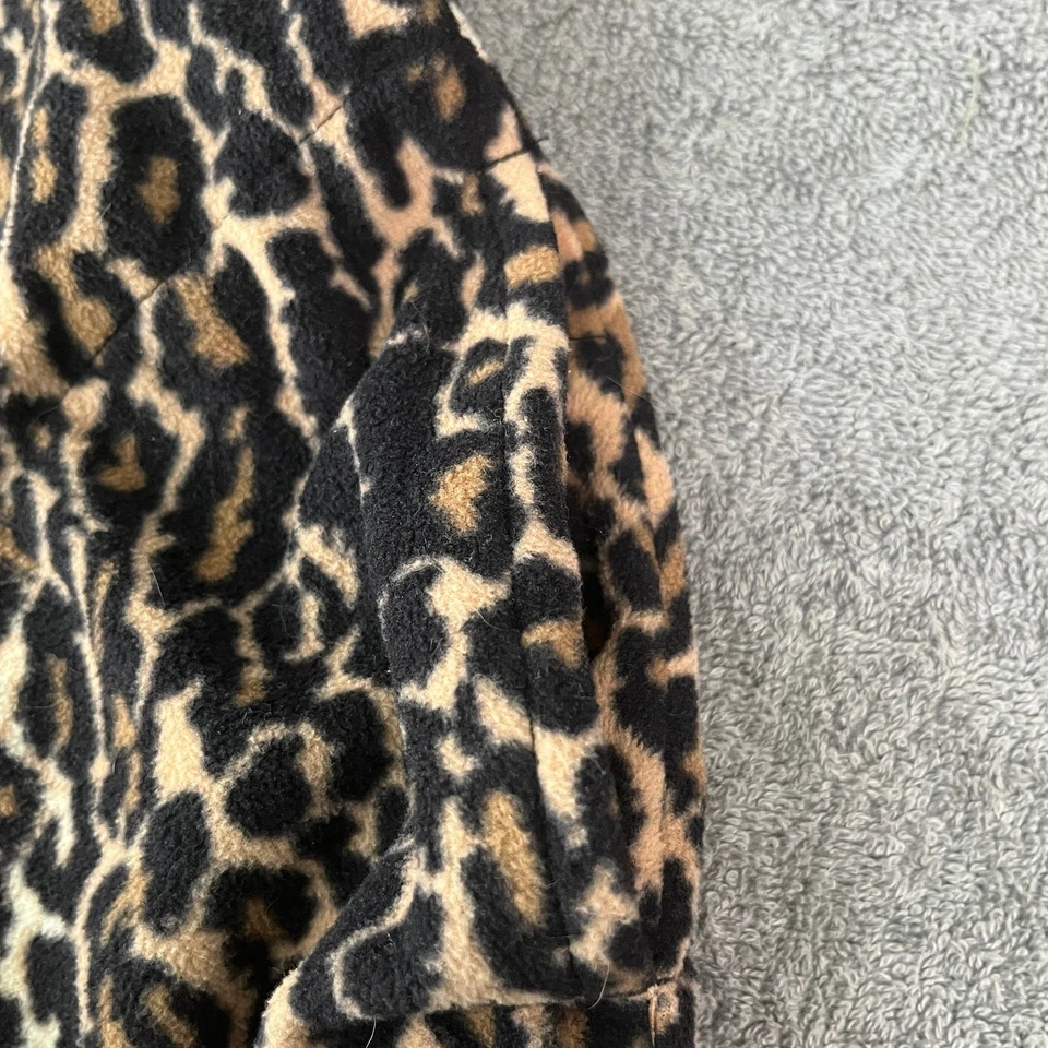 Nick & Nora Ropa de Dormir Pijama con Pies Mujer Pequeño Marrón Negro Leopardo Jersey Foto 4 de 4