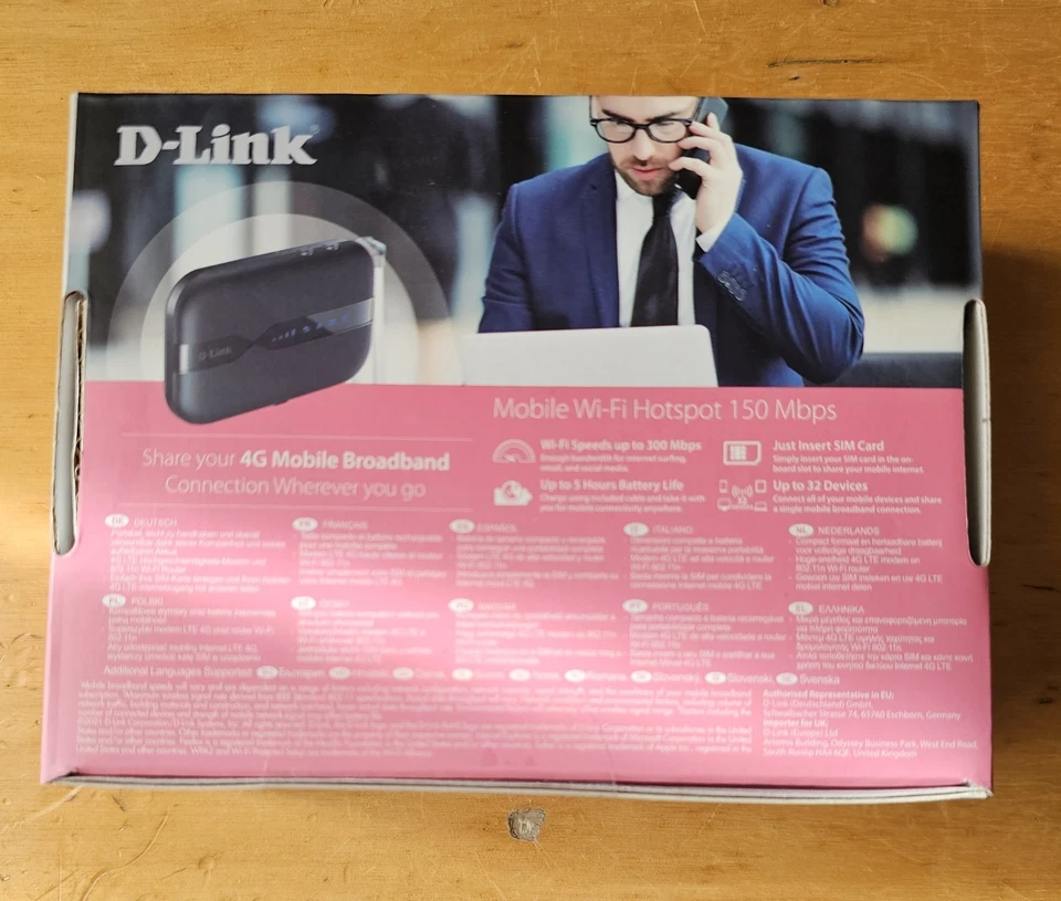 Mobile Wifi Hotspot ( 4G LTE ) 150 Mbps marca D-Link modello DWR-932 - Immagine 2 di 2