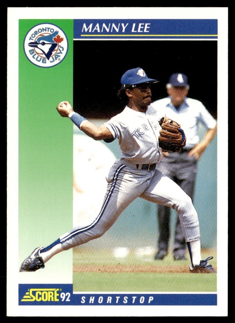 1992 Score Manny Lee Toronto Blue Jays #518