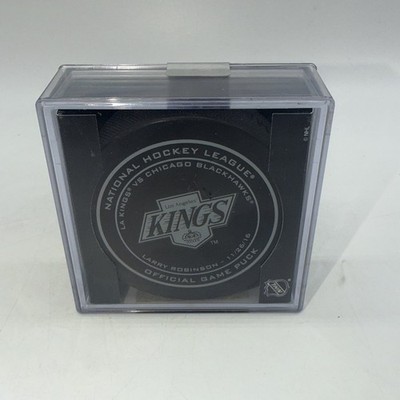 Los Angeles Kings Larry Robinson Legends Night 2016 Game Puck Chicago Blackhawks