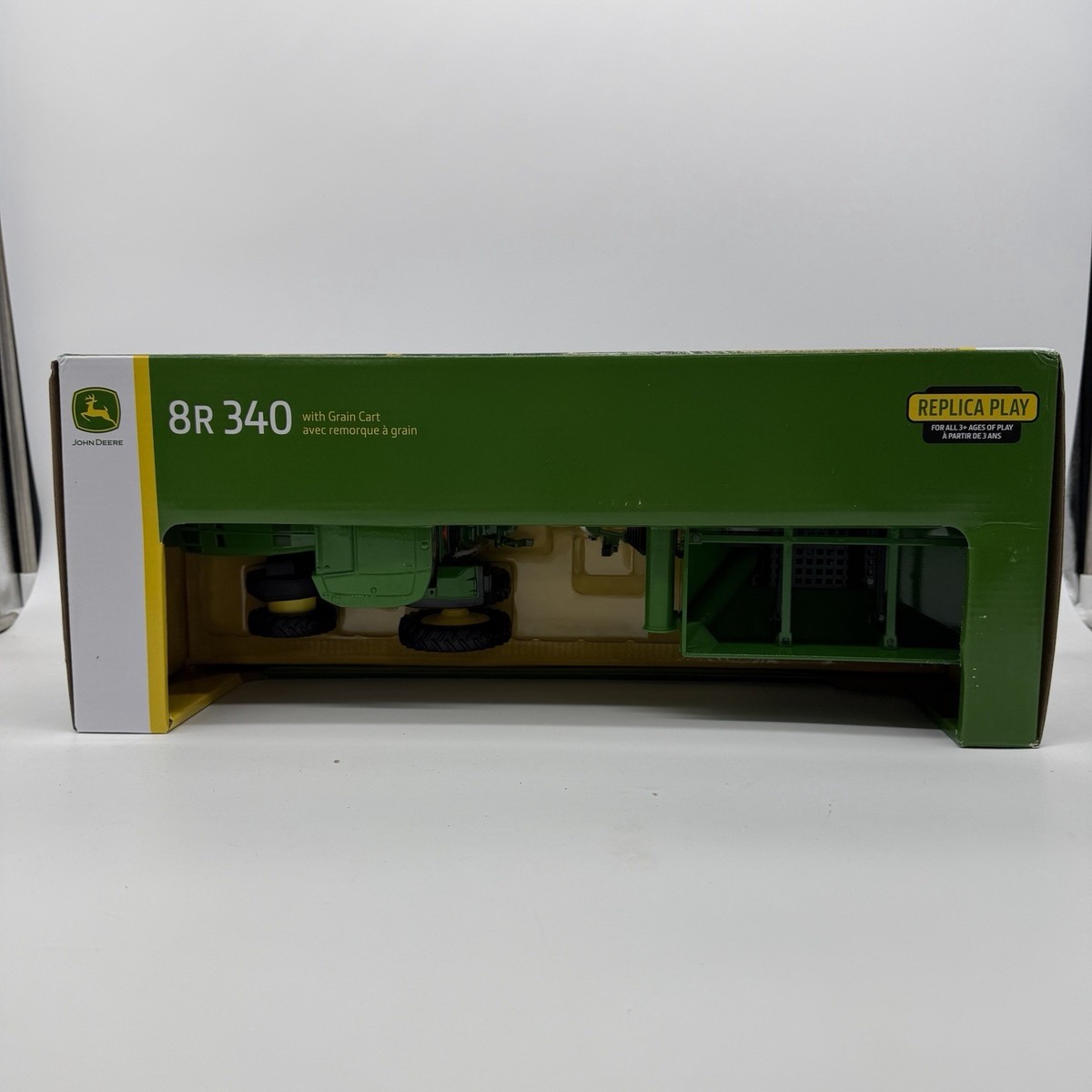 NEW John Deere ERTL 1/32 8R 340 with Grain Cart Die Cast Replica