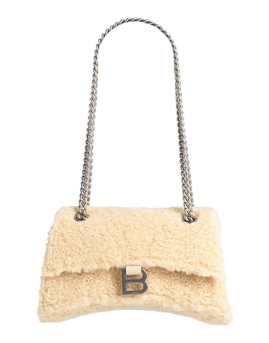 Balenciaga - Women - Shearling Flap bag - Beige