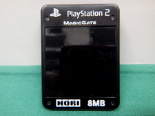 PlayStation2 HORI Memory Card 8MB - MagicGate. Luminous Black. PS2. JAPAN 44049