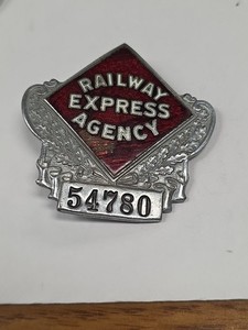 Vintage Railway Express Agency Badge