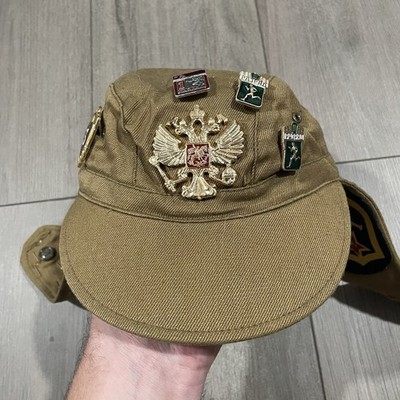 Vtg Soviet Russian Afghanka Hat Soldier Cap Military Hat 54 USSSR