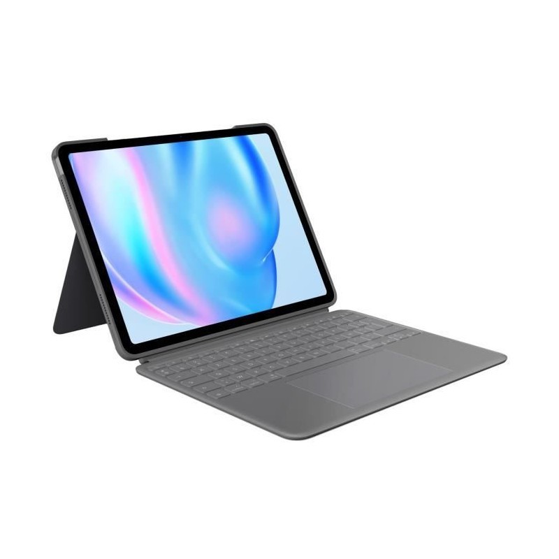 Logitech Combo Touch iPad Air 13 étui clavier rétroéclairé amovible gris