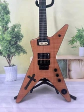 Natural Dimebag Darrell Custom Electric Guitar Black Hardware Floydrose 