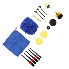 °17pcs Auto Detailing Brush Kit Professional Car Detail Cleaning Brush For Wheel