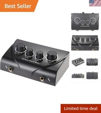 Dual Microphone Karaoke Mixer with Customizable Tone Echo Effects - Black