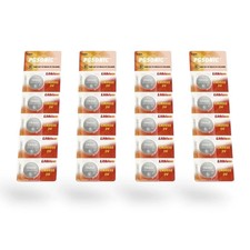 CR2032 3V Lithium Coin Cell Batteries 20 Pack Long Lasting Button Cells