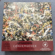 Vtg Springbok Puzzle Jackson Pollock Convergence 1000 Pc Abstract Art Sealed NEW