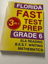 Florida Fast Test Prep Sixth Grade 3 And 1
