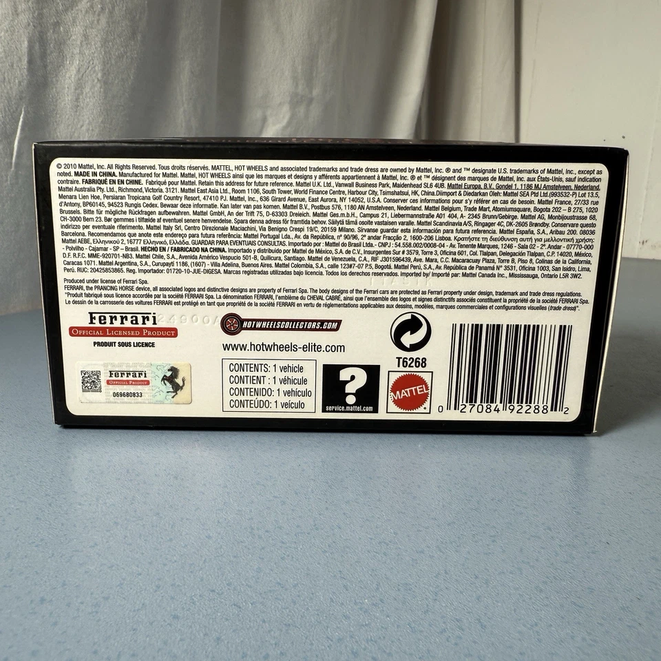 Hot Wheels Ferrari 126 C2 G. Villeneuve #27 USA West GP 1982 1:43 - Immagine 3 di 4