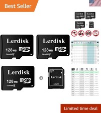 Cost-Effective 3-Pack 128MB Micro SD Cards - Reliable for Music & More