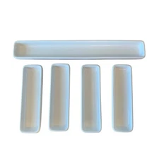 Pampered Chef Simple Additions White Hospitality Set of 5 Olives Sushi Serving 