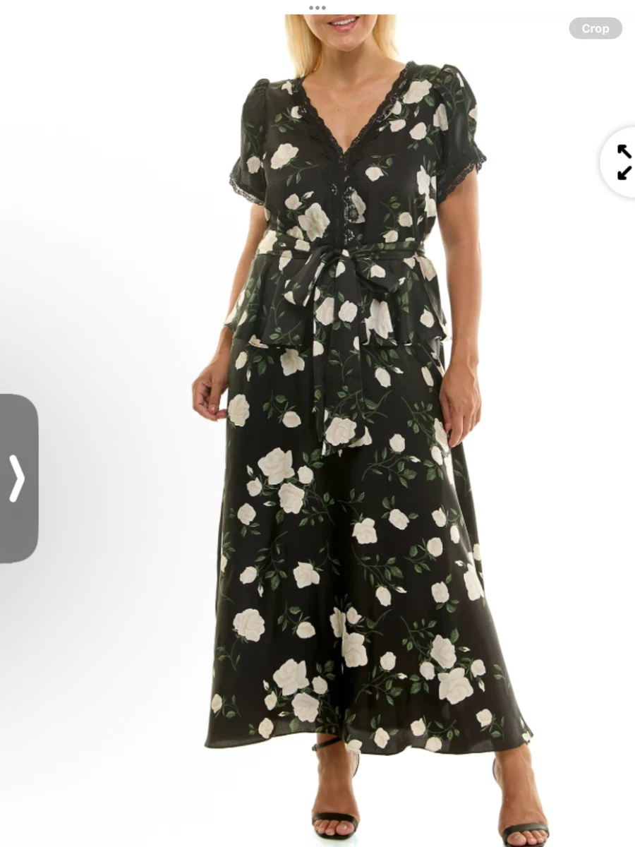taylor petite halter belted tiered floral maxi dress ASTR the Label | Adamaris Floral Ruffle Halter Maxi Dress in Blue Floral