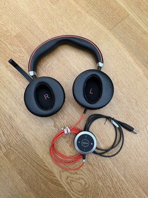 Headset Jabra Evolve 80 Kopfhörer, USB + 3,5mm Klinke ANC mit Controller