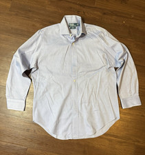 Polo Ralph Lauren Regent Classic Fit Men's Light Blue Cotton Dress Shirt 16 32/