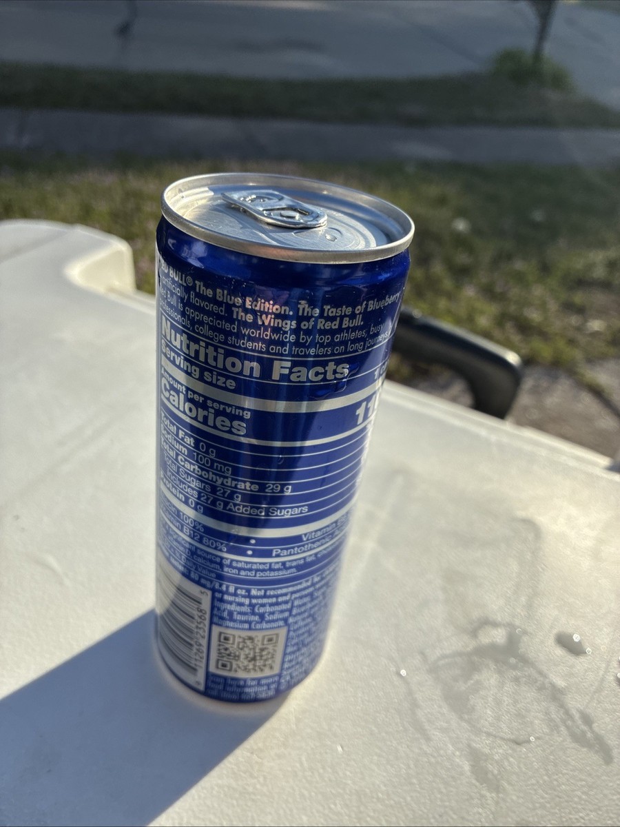 Red Bull Blue Edition Blueberry 8.4oz – DISCONTINUED RARE FULL CAN
