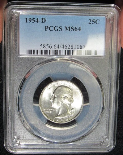 1954-D Washington Quarter PCGS MS64