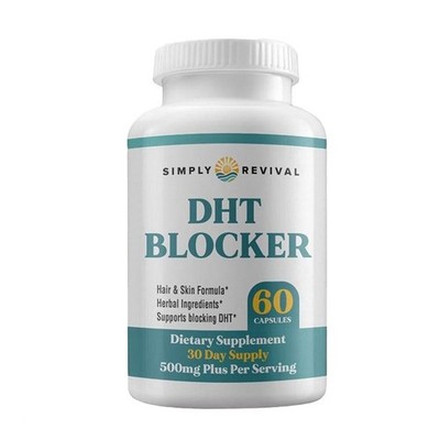 Simply Revival DHT Blocker Capsules Hair Skin Formula Trichology DHT Blocker ...