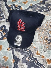 St Louis Cardinals 47 Brand Clean Up Adustable Hat Cap  Blue