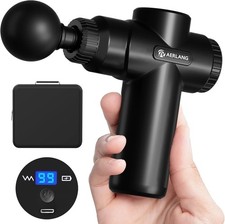 Mini Percussion Massage Gun 10 Speeds 6 Heads with Carry