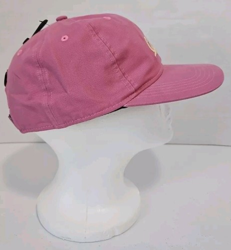 Gorra CARHARTT para mujer de lona con guión gráfico correa trasera rosa OSFM NUEVA CON ETIQUETAS - Imagen 4 de 5