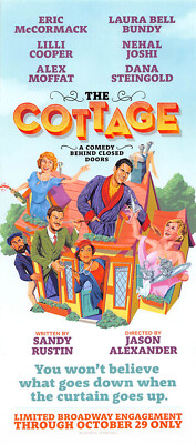 The Cottage 2023 Broadway New York City Ad Flyer Jason Alexander Eric McCormack