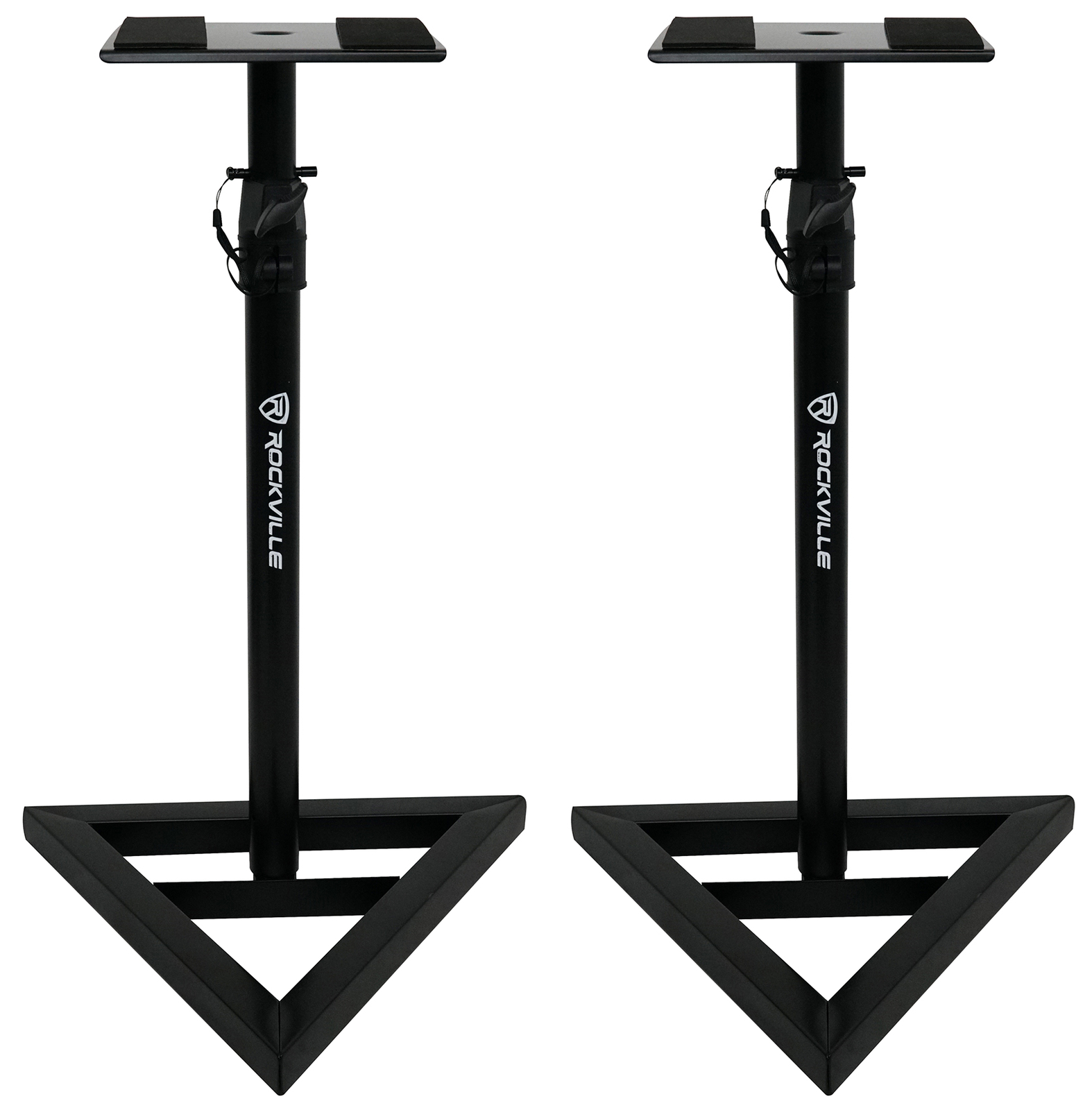 Pair Rockville HD5 5" 150 Watt RMS Bluetooth Home Bookshelf Speakers+Stands
