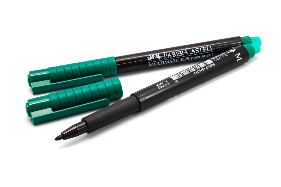 Faber Castell Marker permanent cd marker metallmarker mit Radiergummi wasserfest - Bild 3 von 4