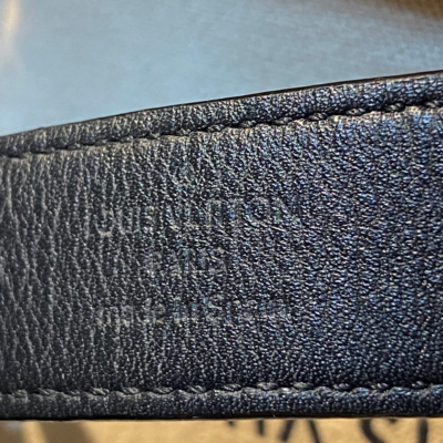 LOUIS VUITTON Bracelet Hockenheim LV Buckle M6295 Monogram Eclipse