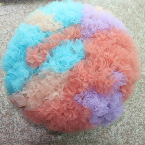 Girls Mini Lolita Tutu Skirt Petticoat Rainbow Crinoline Underskirt Cosplay Wear - Bild 4 von 6