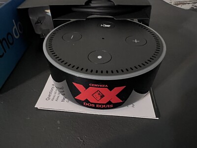 Amazon Echo Dot (2nd Gen) Smart Speaker - Black Dos Equis Limited Edition NEW!!