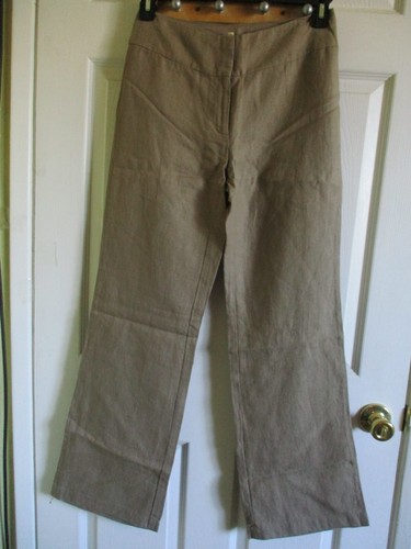 SZ 2 Eileen Fisher Heavy Linen Wide Leg Pants NWT - 第 1/3 張圖片