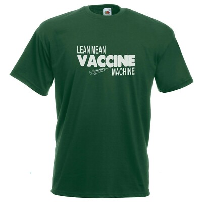 Lean Mean Vaccine Machine Herren Flasche grün T-Shirt XTSN275