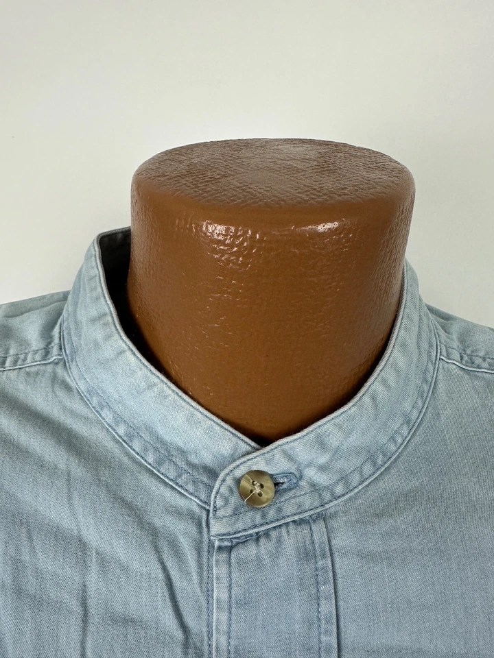 Vintage 90s Florida Gators Chambray Band Collar Shirt Men Large Gear for Sports - Image 3 of 4