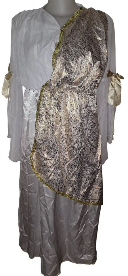 Mujer Blanco Diosa Griega Disfraz Juegos con disfraces Reina Carnaval Festival Vestido M Foto 3 de 4