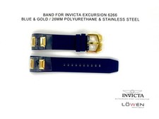 Authentic Invicta Excursion 6266 26mm Blue & Polyurethane Watch Band