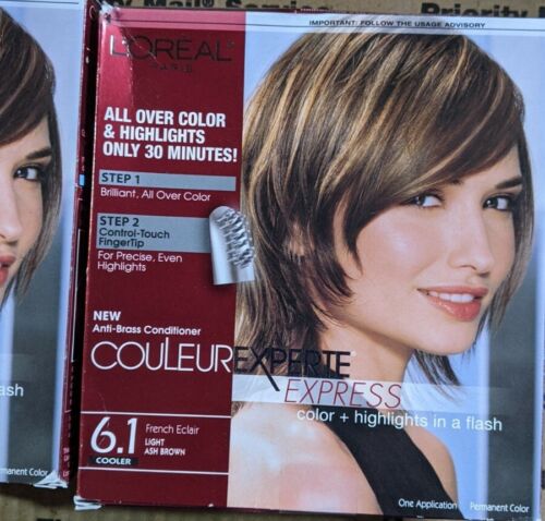 Loreal Paris Couleur Experte Express Color & Highlights 6.1 Light Ash Brown READ - Picture 1 of 2