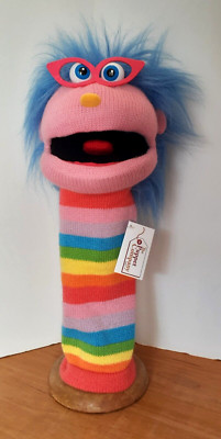 The Puppet Company Knitted Colorful 18'' Puppet w/Glasses New with Tags